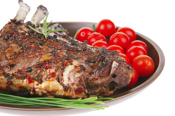 ribs portion on plate