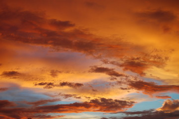 Red Clouds at Dusk