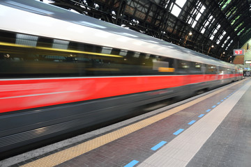 Modern high speed train