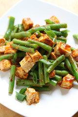 Spicy Tofu and Green Beans