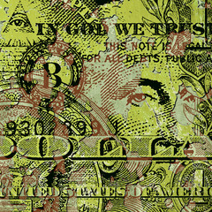 A Grunge Dollar Banknote Background