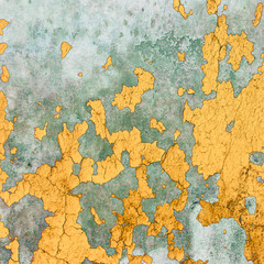 A Grunge Wall Background with Old Peeling Paint