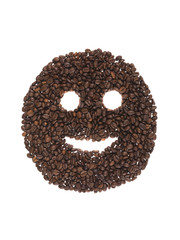 sorriso di chicchi di caffè