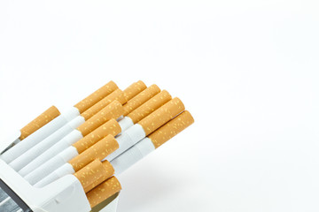 Cigarette isolated on white background