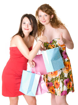 Girlfriends do shopping
