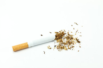 broken cigarette