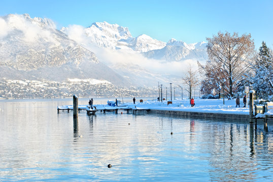 La d'Annecy en hvier