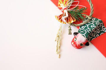 しめ飾りと獅子頭のフレーム