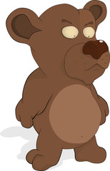 Malicious toy bear cub
