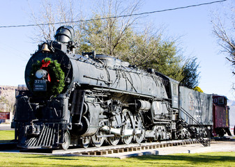steam locomotive, Kingman, Arizona, USA - obrazy, fototapety, plakaty