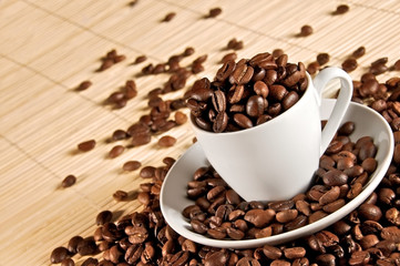Cup of coffee beans 2