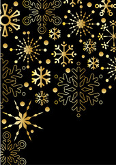 Black background with gold stars