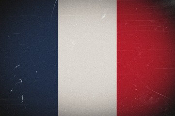 France grunge flag