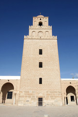 Fototapeta na wymiar Mosque from Kairouan, Tunisia - UNESCO World Heritage Site
