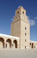 Fototapeta na wymiar Mosque from Kairouan, Tunisia - UNESCO World Heritage Site