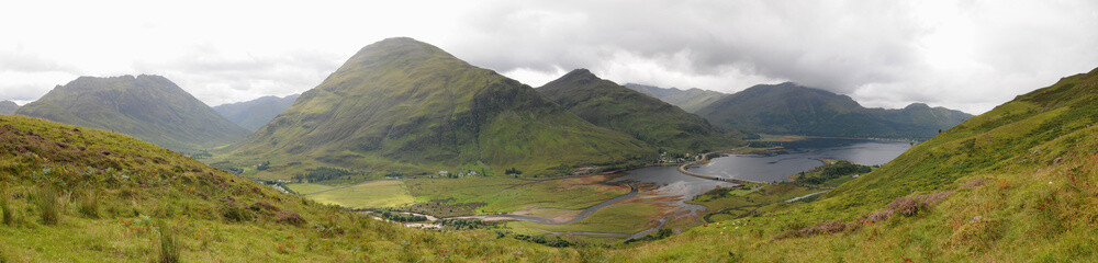 Highlands, Kintail, Loch Duich, Scotland, Panorama
