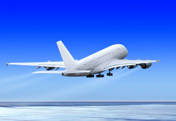 flying up plane
