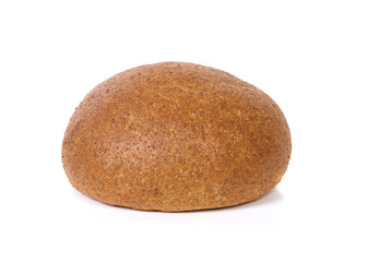 Fototapeta na wymiar Loaf of bread isolated on white