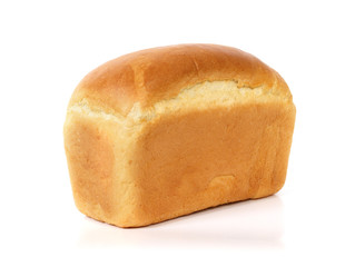 Loaf of bread isolated on white