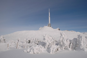 Puy de Dôme sous la neige