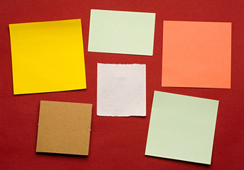 Sticker isolated on red background