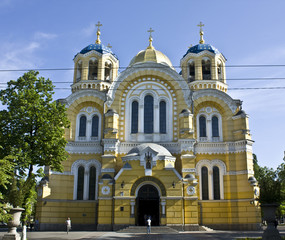 Fototapeta na wymiar Kiev, Ukraine, Vladimirskiy cathedral