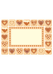Sweet hearts frame