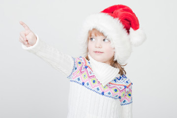 beautiful little girl with Christmas cup