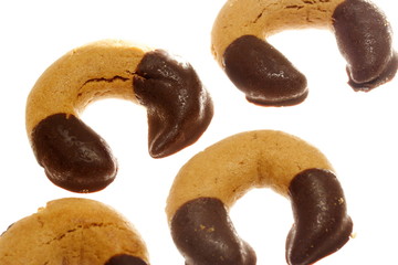 Weihnachtsgebäck 12 Nougathörnchen