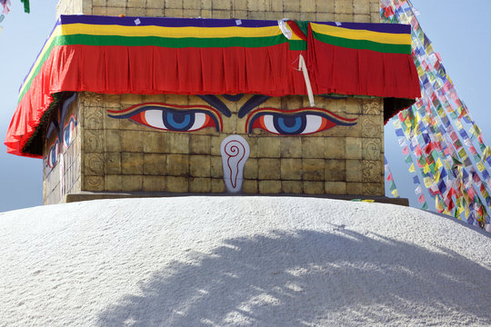 bodhnath stupa in Kathmandu, Nepal