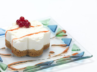 cheese cake with cranberries