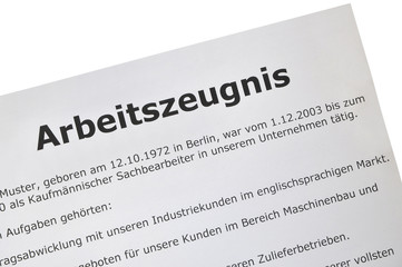 Arbeitszeugnis  #101204-007