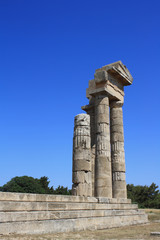 Old ruins on rhodos Greece