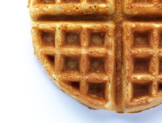 waffle in a white background