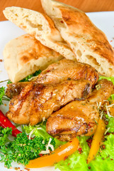 roasted chicken drumstick