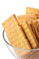 Crackers in bowl