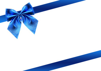 Blaue Bandschleife