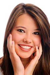 Fototapeta premium Beautiful girl in studio