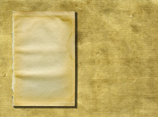 Obraz premium Stained canvas and paper