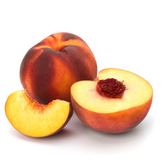 peach isolated on white background