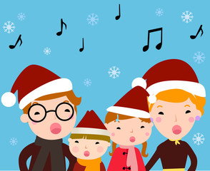 Christmas carolers