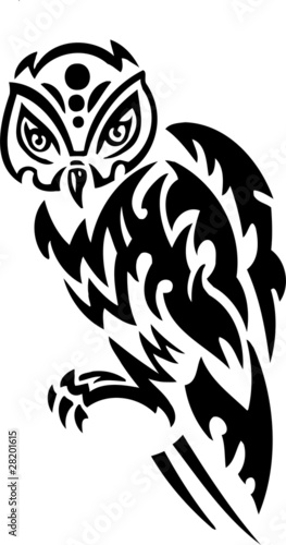 "Owl.Tribal Animals." Stock image and royalty-free vector ...