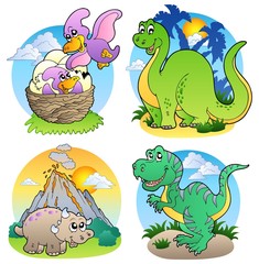 Obraz premium Various dinosaur images 2