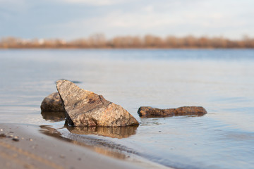 Big stone in the river