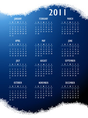 Abstract fantasy 2011 Calendar. Christmas vector