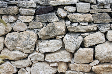 Steinmauer in der Provence