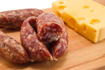 sausage, cheese