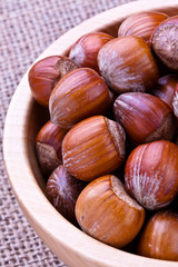 Hazelnuts in a bowl