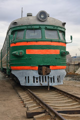 Old soviet locomotive