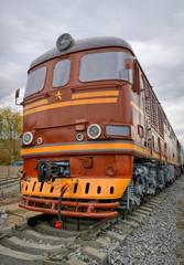 Old soviet locomotive
